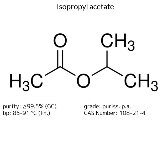 Isopropyl acetate puriss. p.a., ≥99.5% (GC)