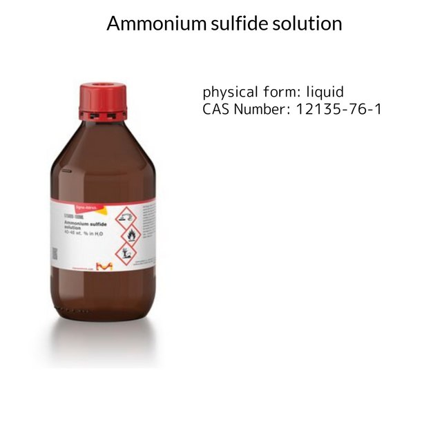 Ammonium sulfide solution 40-48 wt. % in H₂O