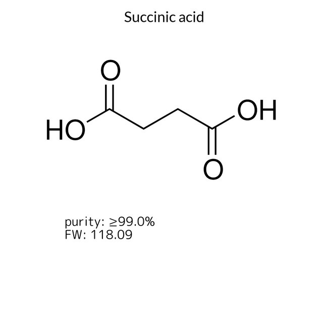 Succinic acid BioXtra, BioRenewable, ≥99.0%