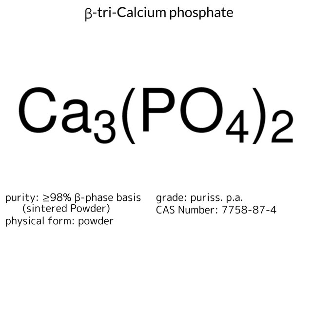 β-tri-Calcium phosphate puriss. p.a., ≥98% β-phase basis (sintered Powder)