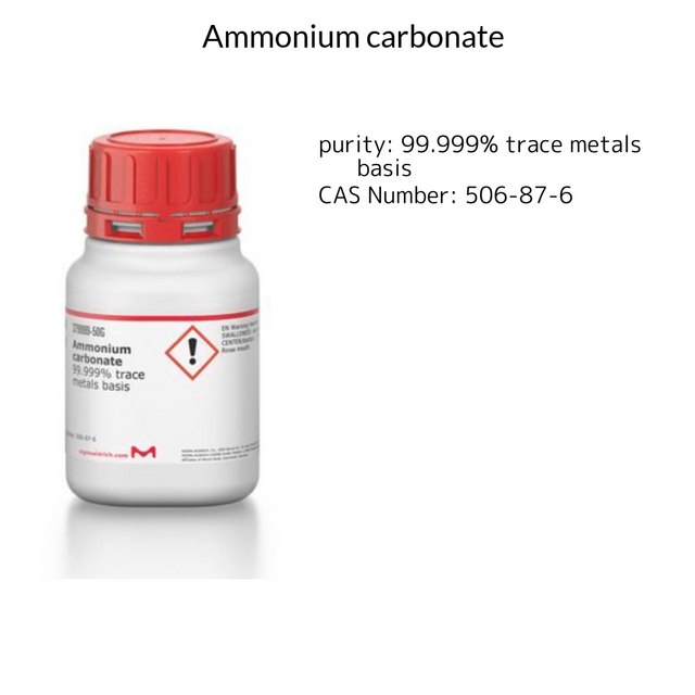 Ammonium carbonate 99.999% trace metals basis