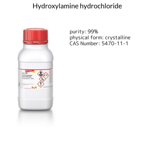 Hydroxylamine hydrochloride ReagentPlus®, 99%