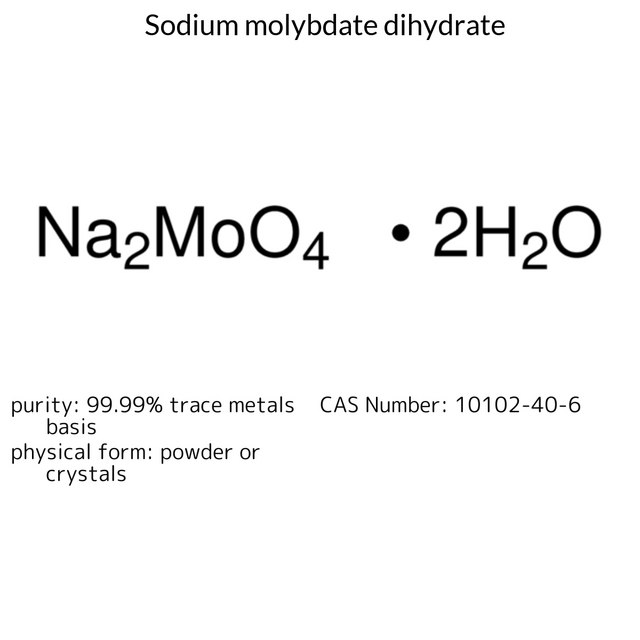 Sodium molybdate dihydrate 99.99% trace metals basis