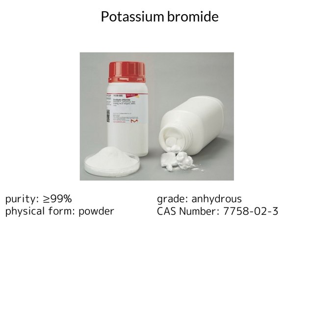 Potassium bromide anhydrous, free-flowing, Redi-Dri™, ReagentPlus®, ≥99%
