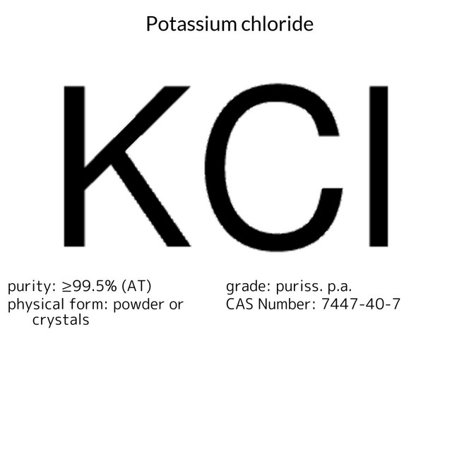 Potassium chloride puriss. p.a., ≥99.5% (AT)
