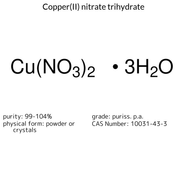 Copper(II) nitrate trihydrate puriss. p.a., 99-104%