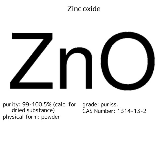 Zinc oxide puriss., meets analytical specification of Ph. Eur., BP, USP, 99-100.5% (calc. for dried substance)
