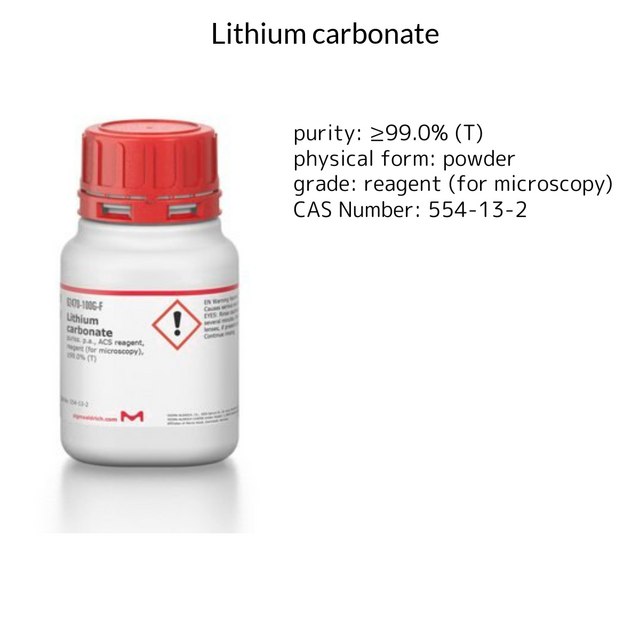 Lithium carbonate puriss. p.a., ACS reagent, ≥99.0% (T)