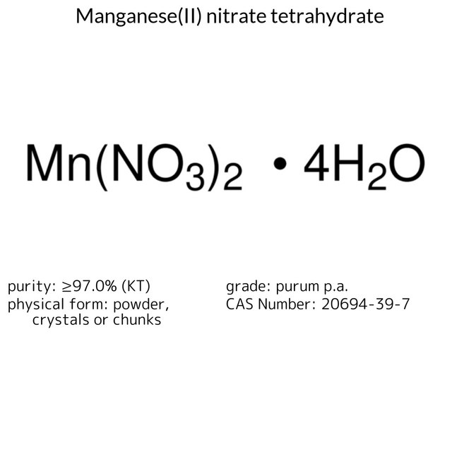 Manganese(II) nitrate tetrahydrate purum p.a., ≥97.0% (KT)