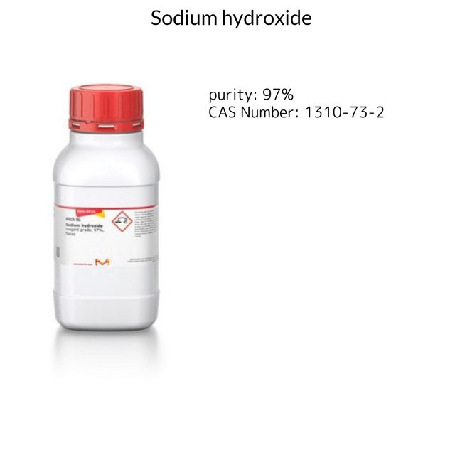 Sodium hydroxide reagent grade, 97%, flakes