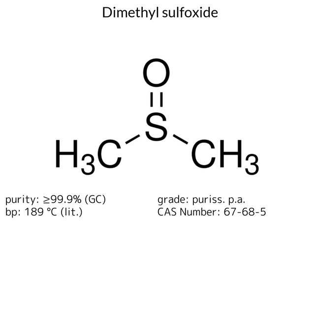 Dimethyl sulfoxide puriss. p.a., ACS reagent, ≥99.9% (GC)
