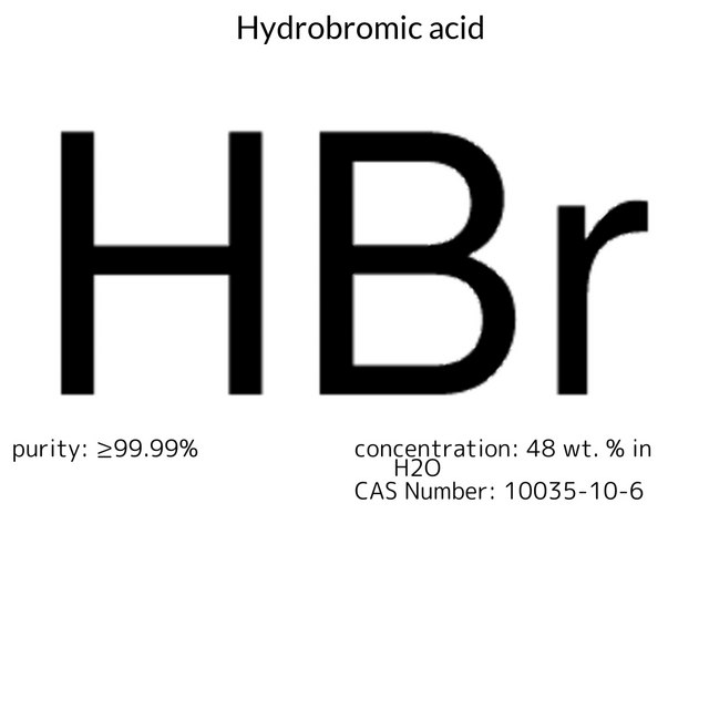 Hydrobromic acid 48 wt. % in H₂O, ≥99.99%