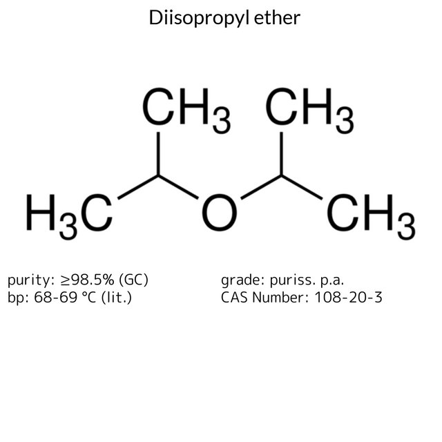 Diisopropyl ether puriss. p.a., ≥98.5% (GC)