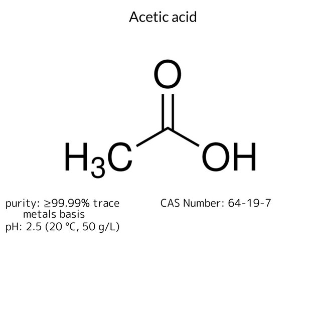 Acetic acid glacial, ≥99.99% trace metals basis
