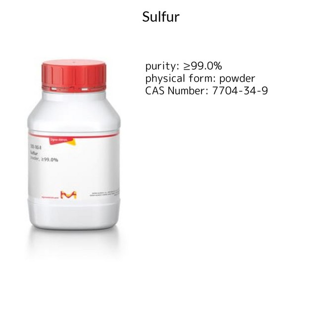 Sulfur powder, ≥99.0%