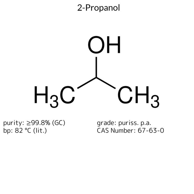 2-Propanol puriss. p.a., ACS reagent, reag. ISO, reag. Ph. Eur., ≥99.8% (GC)