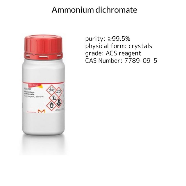 Ammonium dichromate ACS reagent, ≥99.5%