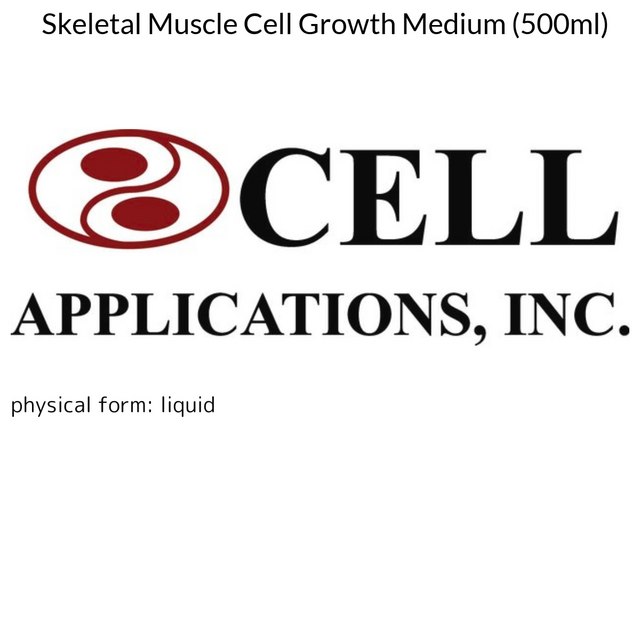 Skeletal Muscle Cell Growth Medium (500ml)