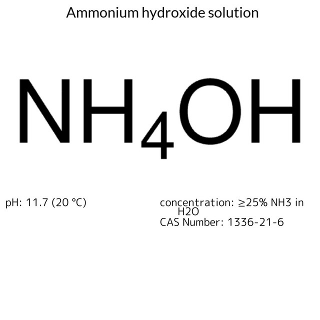 Ammonium hydroxide solution puriss. p.a. plus, ≥25% NH₃ in H₂O