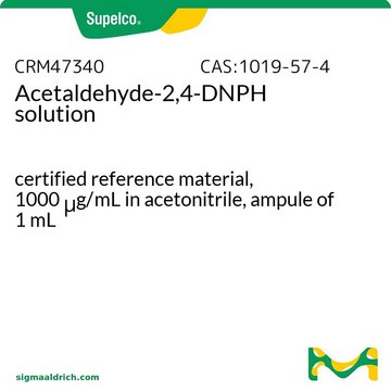 Acetaldehyde-2,4-DNPH solution certified reference material, 1000 μg/mL in acetonitrile, ampule of 1 mL