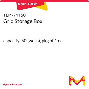 Grid Storage Box capacity, 50 (wells), pkg of 1 ea