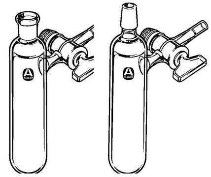 Schlenk reaction and storage tube male joint: ST/NS 14/20, capacity 25 mL