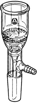 Aldrich® Buchner funnel with joint capacity 30 mL, disc diam. 30 mm, porosity 10-20 μm, joint: ST/NS 24/40