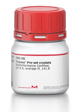 Trizma® Pre-set crystals BioPerformance Certified, pH 8.0, average Mw 141.8