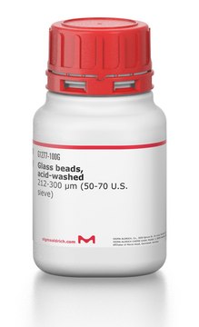 Glass beads, acid-washed 212-300 μm (50-70 U.S. sieve)