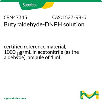 Butyraldehyde-DNPH solution certified reference material, 1000 μg/mL in acetonitrile (as the aldehyde), ampule of 1 mL