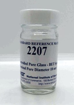 Controlled pore glass - BET specific surface area NIST® SRM® 2207, nominal pore diameter 18nm