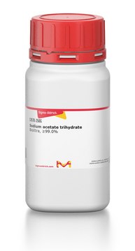 Sodium acetate trihydrate BioXtra, ≥99.0%
