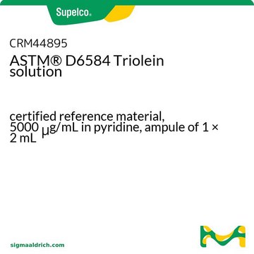 ASTM® D6584 Triolein solution certified reference material, 5000 μg/mL in pyridine, ampule of 1 × 2 mL