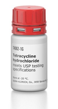 Tetracycline hydrochloride meets USP testing specifications