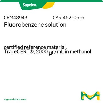 Fluorobenzene solution certified reference material, TraceCERT®, 2000 μg/mL in methanol