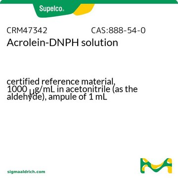Acrolein-DNPH solution certified reference material, 1000 μg/mL in acetonitrile (as the aldehyde), ampule of 1 mL