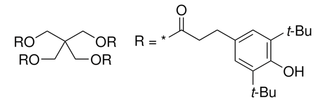 Pentaerythritol tetrakis(3,5-di-tert-butyl-4-hydroxyhydrocinnamate) certified reference material, TraceCERT®, Manufactured by: Sigma-Aldrich Production GmbH, Switzerland