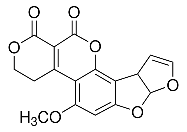 Aflatoxin G₁ solution certified reference material, 3 μg/mL in benzene:acetonitrile (98:2), ampule of 1 mL
